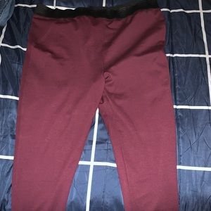 Legging/Ponte Style Pant - Burgundy